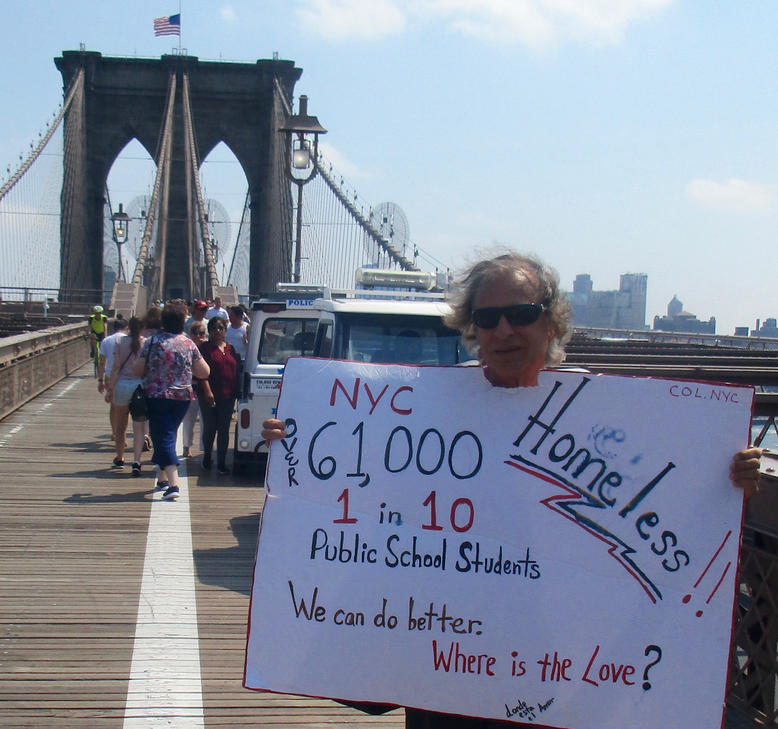 Tony Bellizzi Homelessness Project - Brooklyn Bridge, Manhattan
