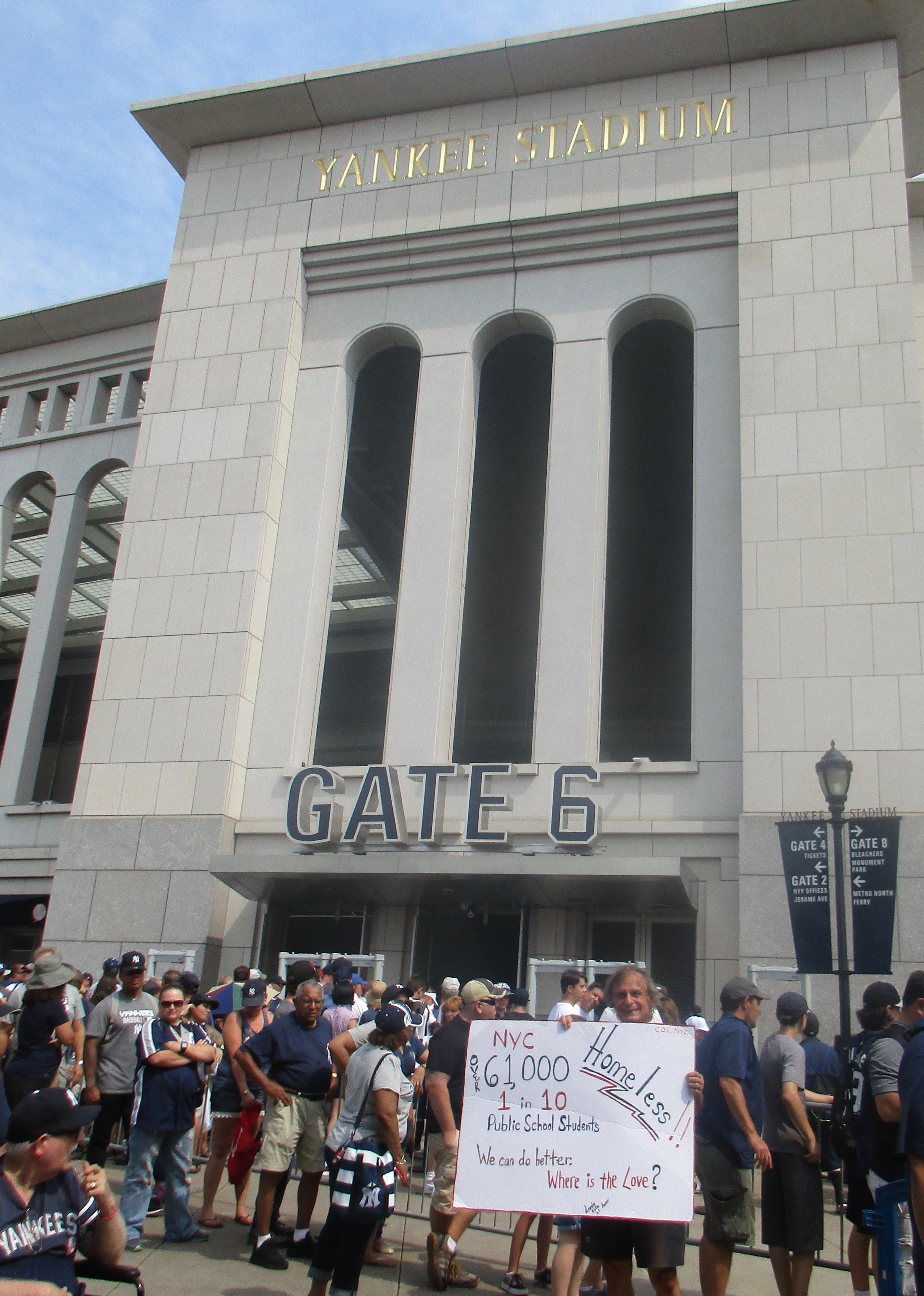 Tony Bellizzi Homelessness Project - Yankee Stadium, Bronx