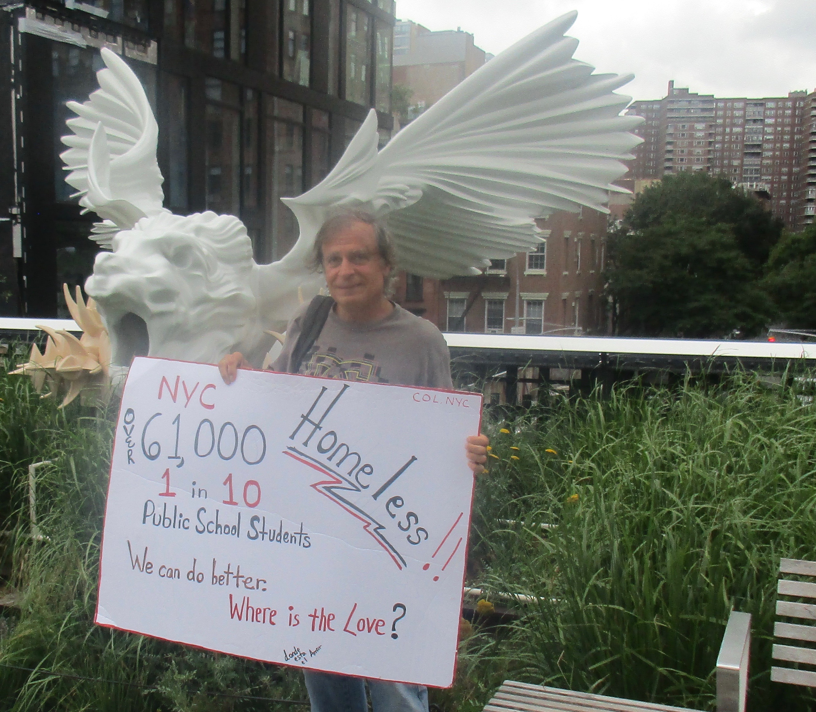 Tony Bellizzi Homelessness Project - Highline Park, Manhattan