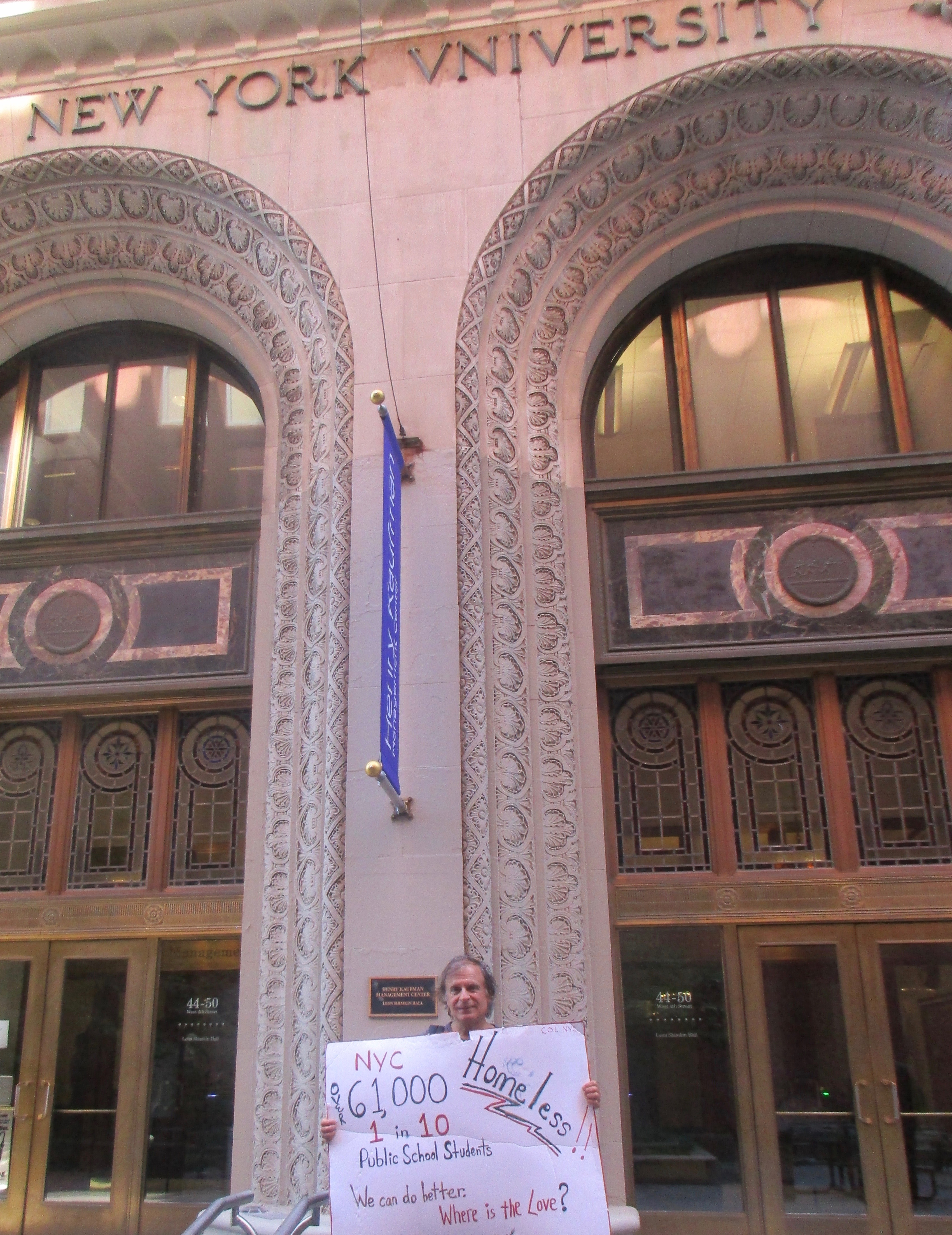 Tony Bellizzi Homelessness Project - NYU/Greenwich Village, Manhattan