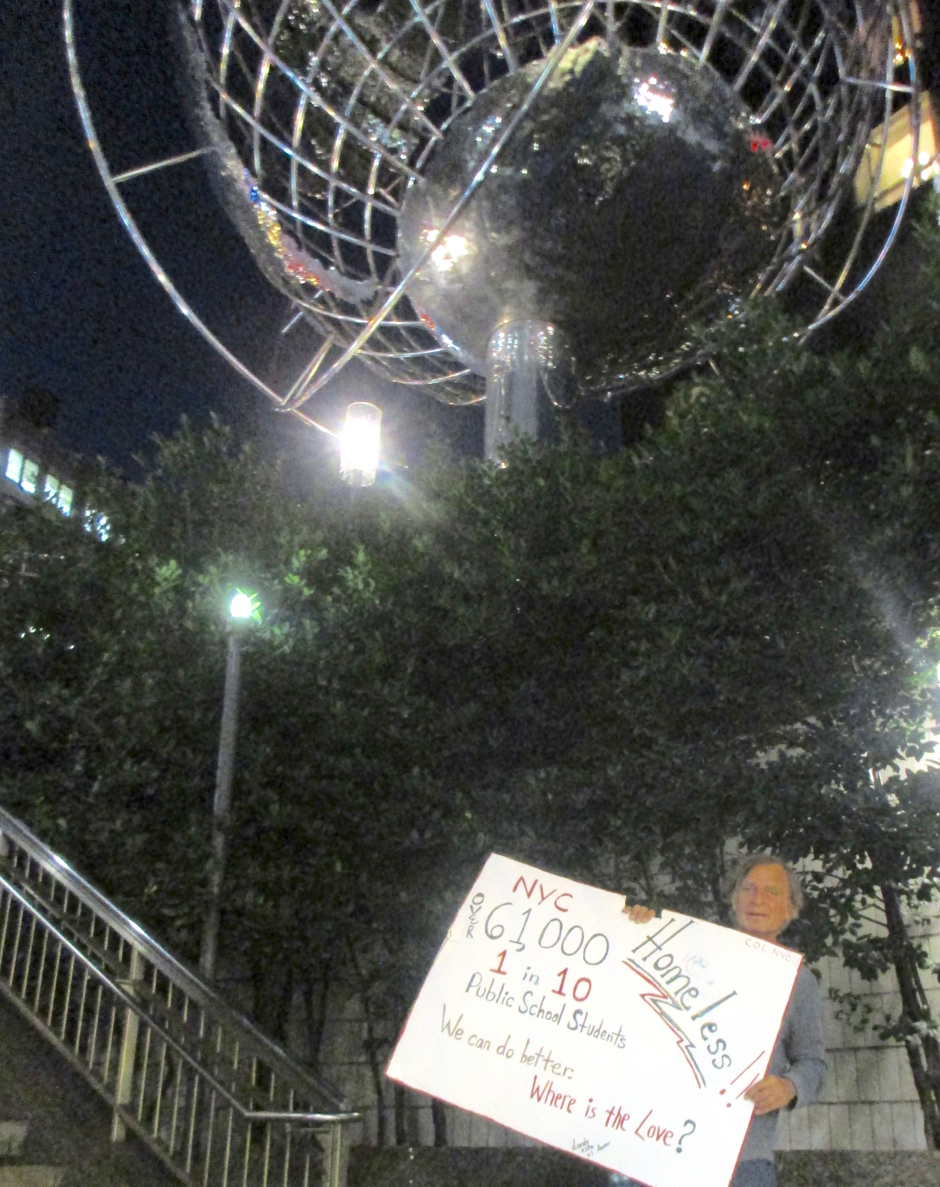 Tony Bellizzi Homelessness Project - Columbus Circle, Manhattan